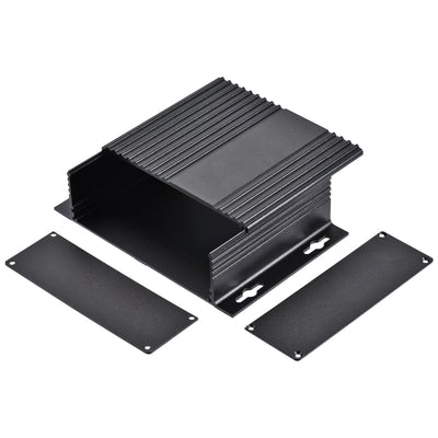 Harfington 147mm x 100mm x 41mm Aluminum Electrical Project Case for Audio Amplifier Black