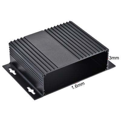 Harfington 147mm x 100mm x 41mm Aluminum Electrical Project Case for Audio Amplifier Black