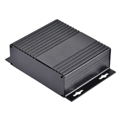 Harfington 147mm x 100mm x 41mm Aluminum Electrical Project Case for Audio Amplifier Black