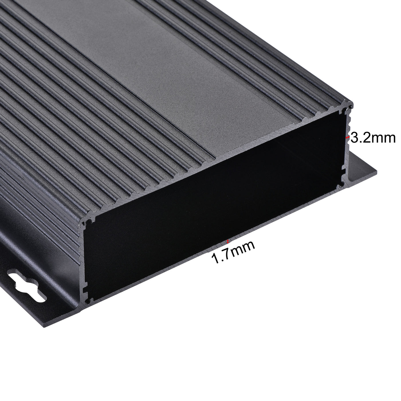 Harfington 150mm x 147mm x 41mm Aluminum Electrical Project Case for Audio Amplifier Black