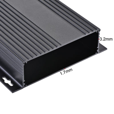 Harfington 150mm x 147mm x 41mm Aluminum Electrical Project Case for Audio Amplifier Black