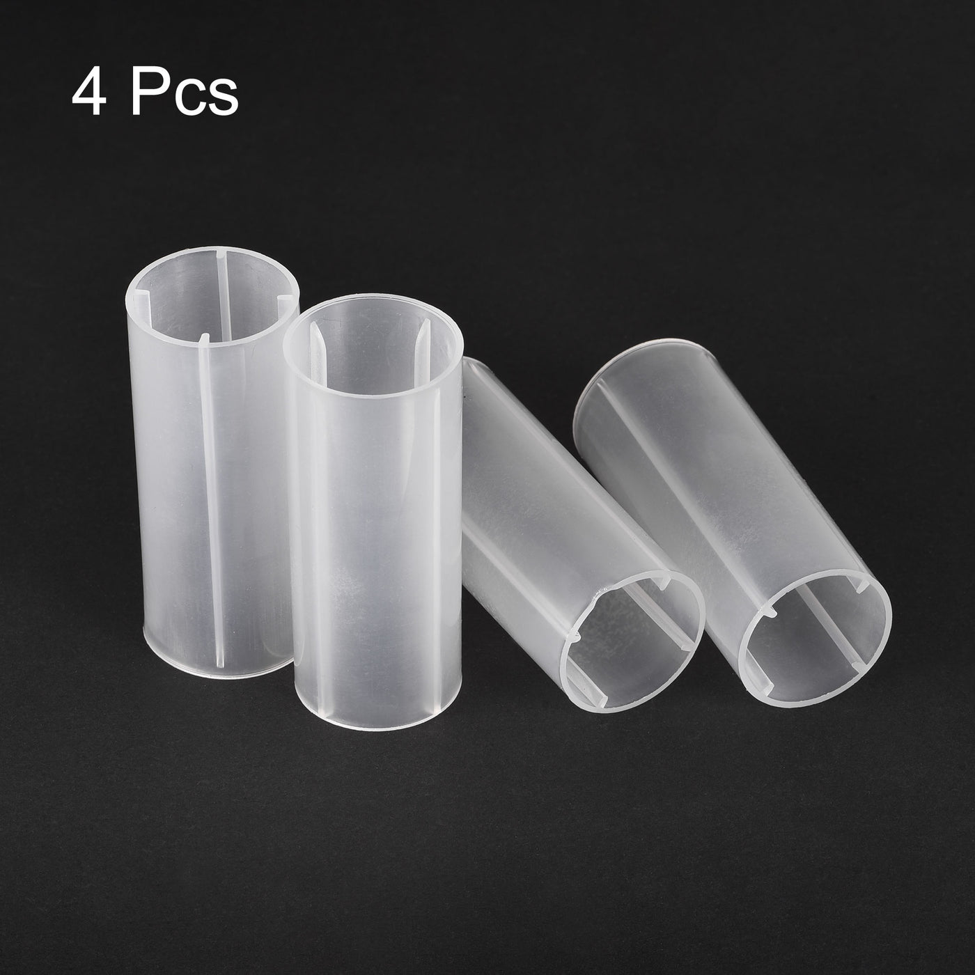 Harfington 18650 Battery Protective Sleeve, 18650 Battery Tube Adapter, 18650 Battery Holder Converter for 18650 LED Flashlight 4 Pcs
