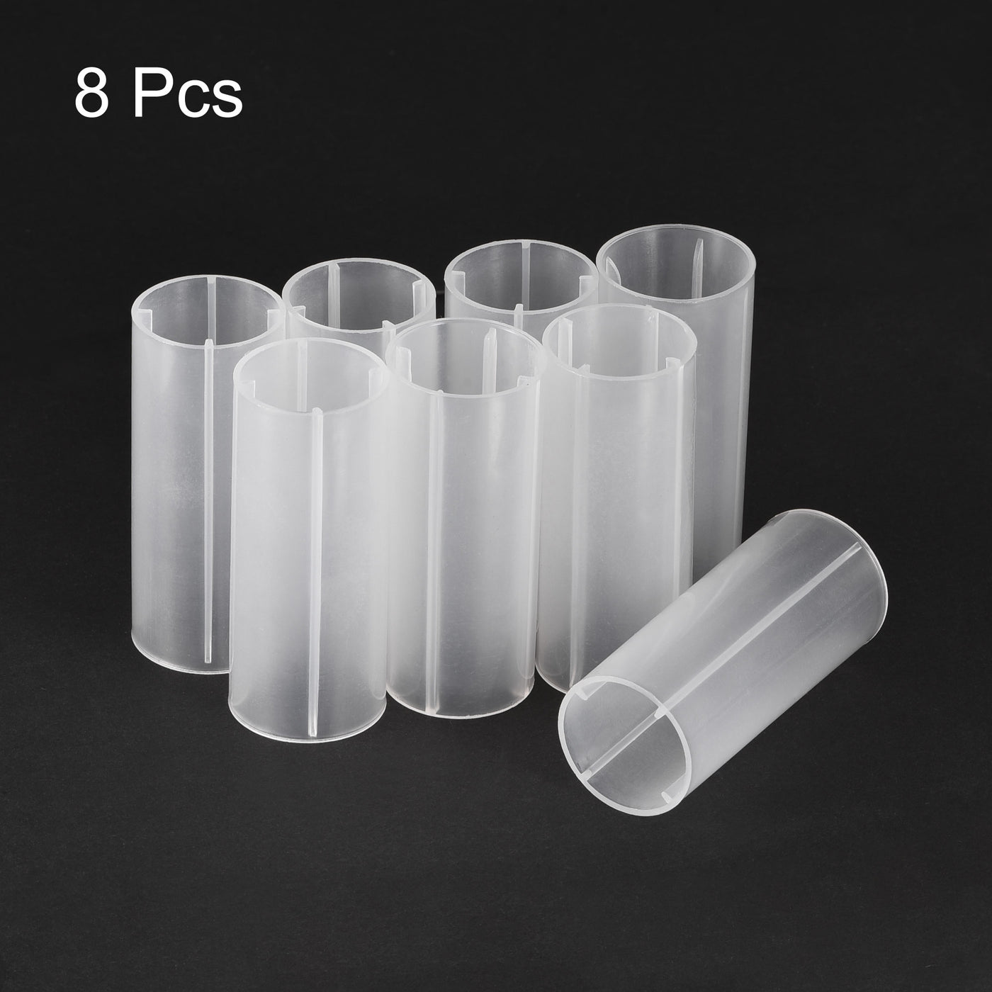 Harfington 18650 Battery Protective Sleeve, 18650 Battery Tube Adapter, 18650 Battery Holder Converter for 18650 LED Flashlight 8 Pcs
