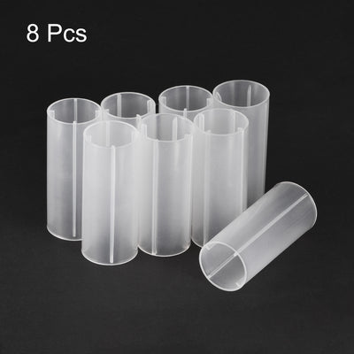 Harfington 18650 Battery Protective Sleeve, 18650 Battery Tube Adapter, 18650 Battery Holder Converter for 18650 LED Flashlight 8 Pcs