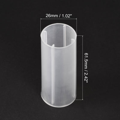 Harfington 18650 Battery Protective Sleeve, 18650 Battery Tube Adapter, 18650 Battery Holder Converter for 18650 LED Flashlight 12 Pcs