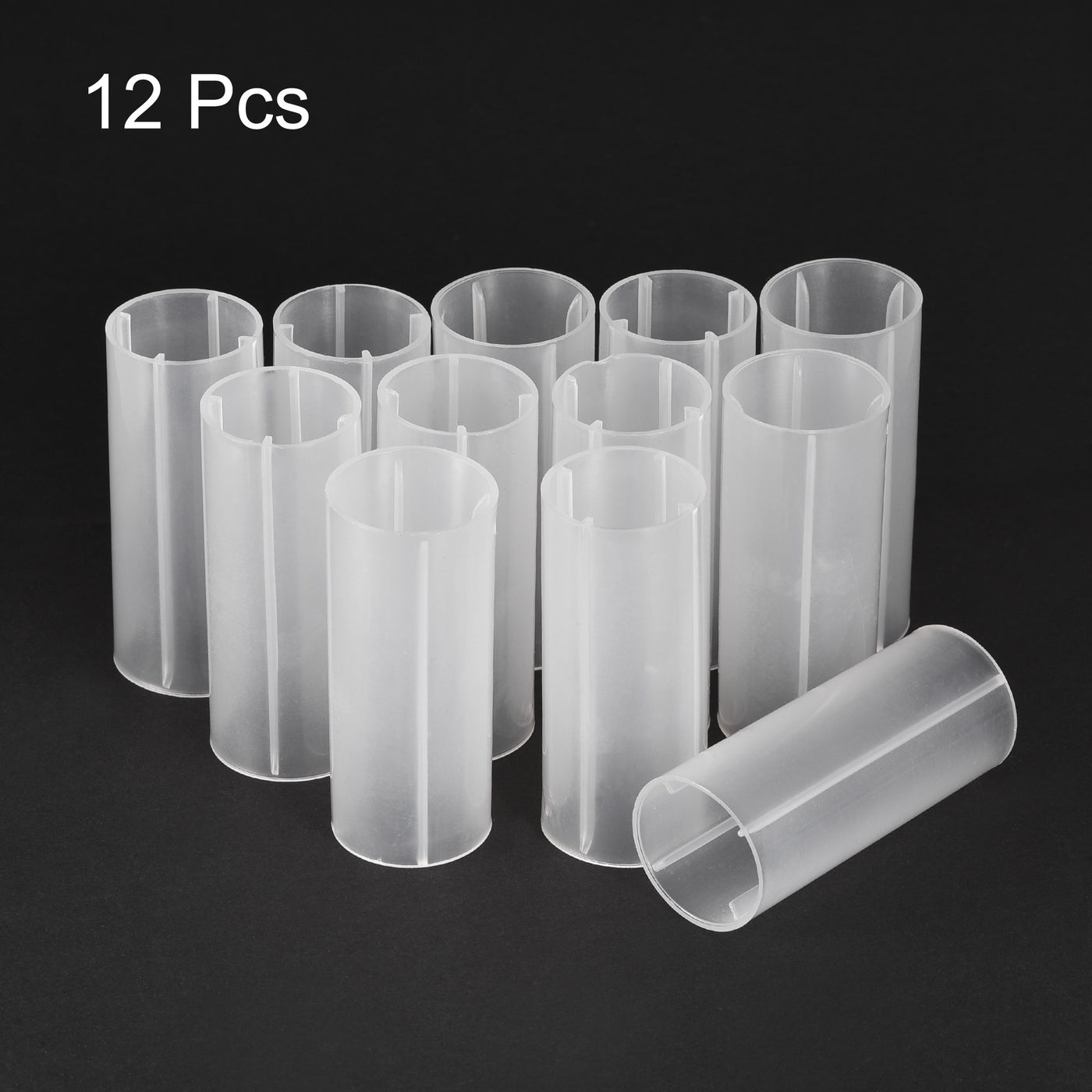 Harfington 18650 Battery Protective Sleeve, 18650 Battery Tube Adapter, 18650 Battery Holder Converter for 18650 LED Flashlight 12 Pcs