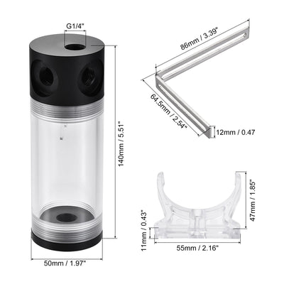 Harfington Water Cooling Tank Acrylic and POM for PC CPU