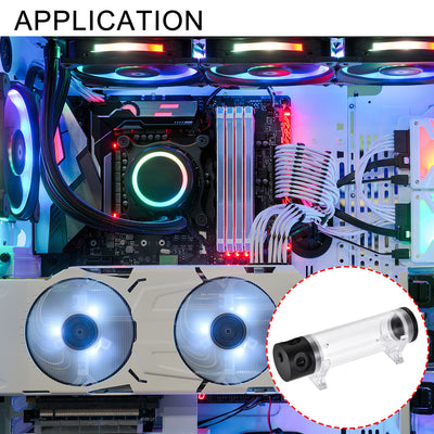 Harfington Water Cooling Tank Acrylic and POM for PC CPU