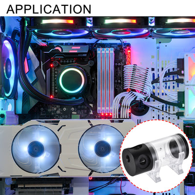 Harfington Water Cooling Tank Acrylic and POM for PC CPU