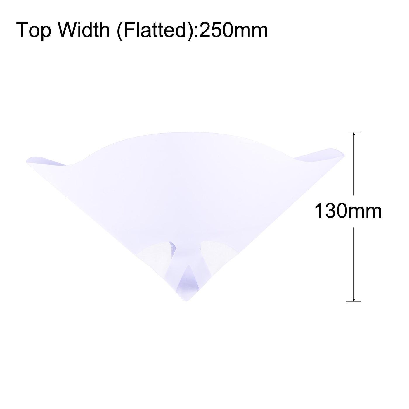 Harfington 20Pcs Paper Paint Strainer 180 Micron 180mmx130mm Cone Paint Screen Funnel Nylon Mesh for Screening Paint Gasoline Fuel