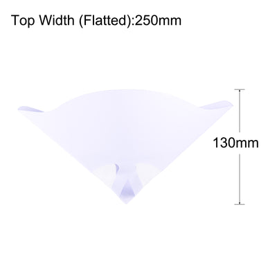 Harfington 20Pcs Paper Paint Strainer 180 Micron 180mmx130mm Cone Paint Screen Funnel Nylon Mesh for Screening Paint Gasoline Fuel