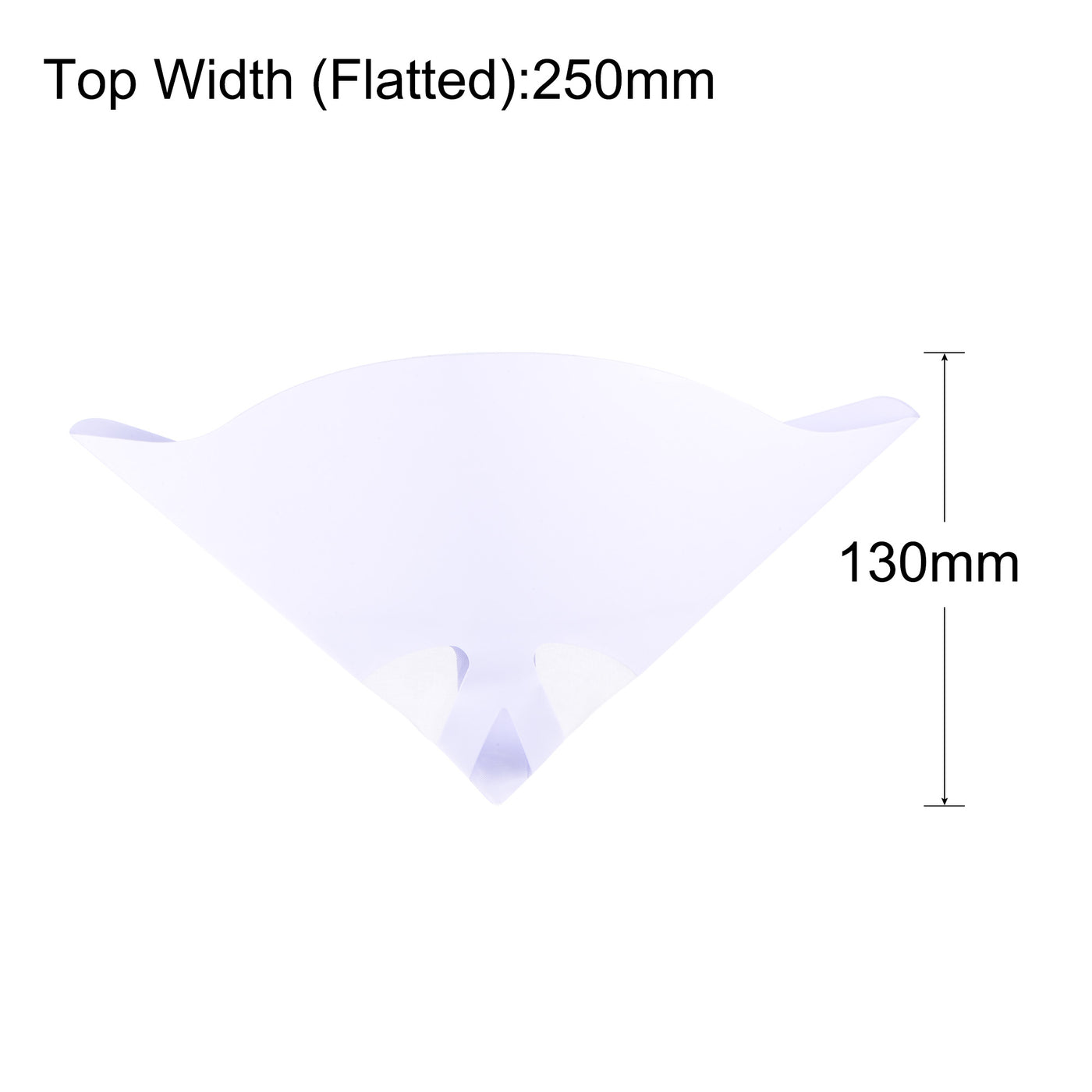 Harfington 60Pcs Paper Paint Strainer 180 Micron 180mmx130mm Cone Paint Screen Funnel Nylon Mesh for Screening Paint Gasoline Fuel