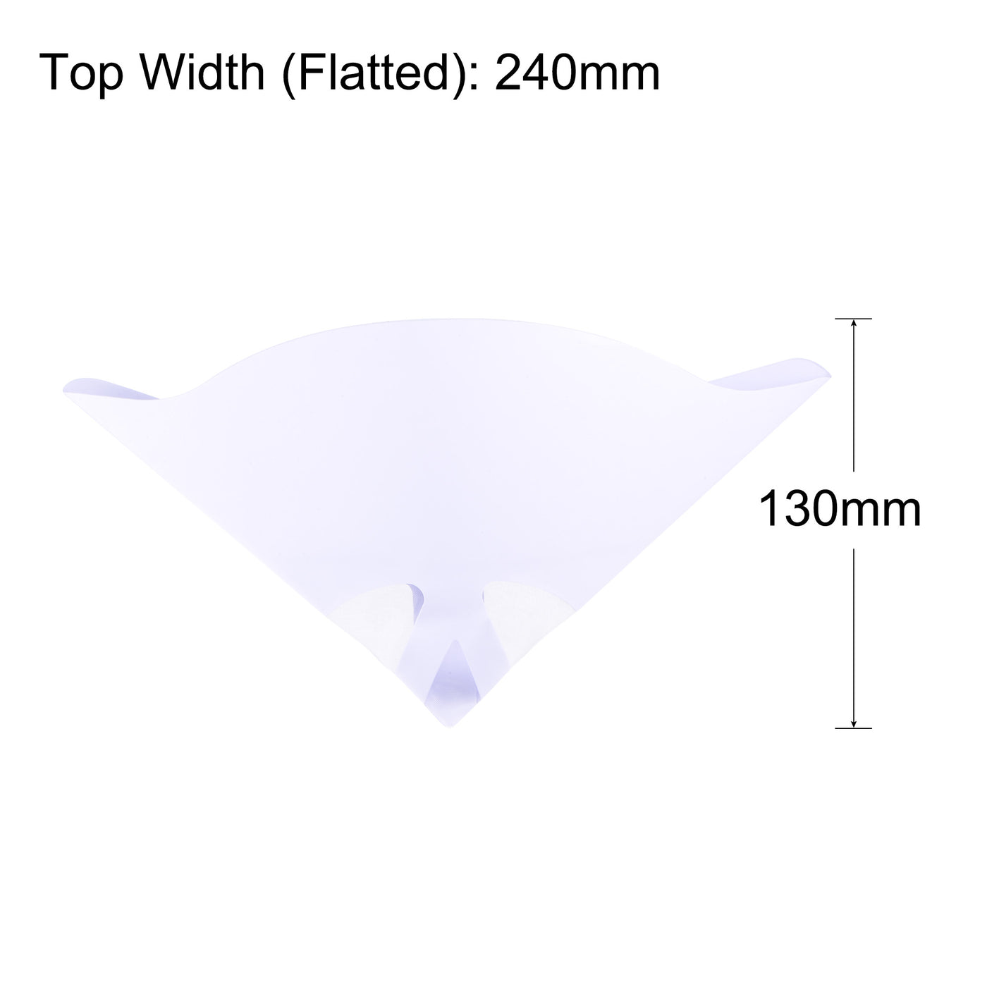 Harfington 20Pcs Paper Paint Strainer 120 Micron 170mmx130mm Cone Paint Screen Funnel Nylon Mesh for Screening Paint Gasoline Fuel