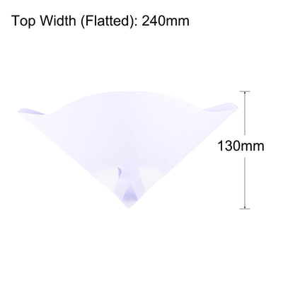 Harfington 20Pcs Paper Paint Strainer 120 Micron 170mmx130mm Cone Paint Screen Funnel Nylon Mesh for Screening Paint Gasoline Fuel