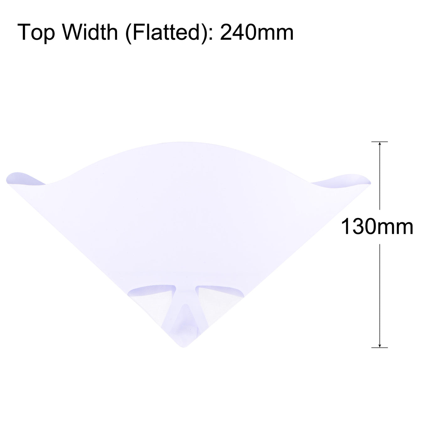 Harfington 30Pcs Paper Paint Strainer 120 Micron 170mmx130mm Cone Paint Screen Funnel Nylon Mesh for Screening Paint Gasoline Fuel