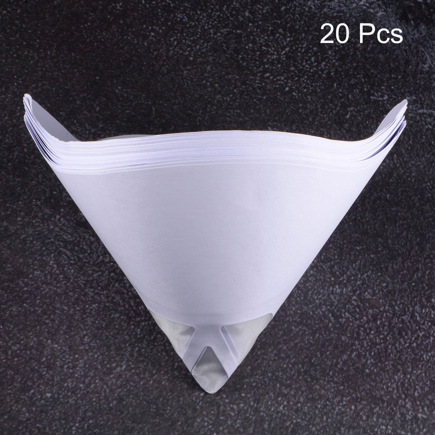 Harfington 20Pcs Paper Paint Strainer 106 Micron 170mmx130mm Cone Paint Screen Funnel Nylon Mesh for Screening Paint Gasoline Fuel