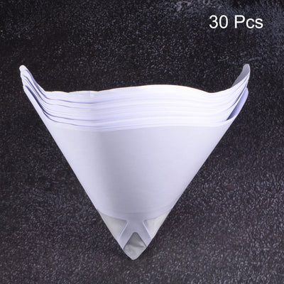 Harfington 30Pcs Paper Paint Strainer 106 Micron 170mmx130mm Cone Paint Screen Funnel Nylon Mesh for Screening Paint Gasoline Fuel