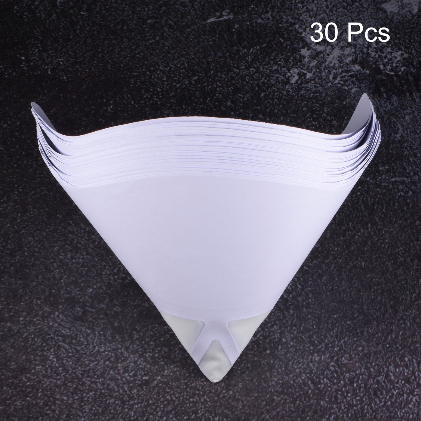 Harfington 30Pcs Paper Paint Strainer 75 Micron 170mmx130mm Cone Paint Screen Funnel Nylon Mesh for Screening Paint Gasoline Fuel