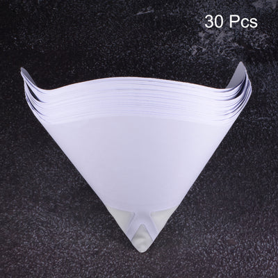 Harfington 30Pcs Paper Paint Strainer 75 Micron 170mmx130mm Cone Paint Screen Funnel Nylon Mesh for Screening Paint Gasoline Fuel