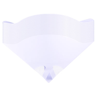 Harfington 30Pcs Paper Paint Strainer 75 Micron 170mmx130mm Cone Paint Screen Funnel Nylon Mesh for Screening Paint Gasoline Fuel