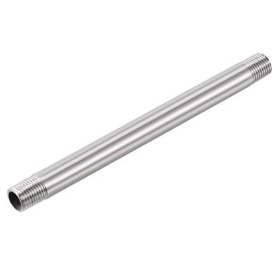 Harfington 304 Stainless Steel Pipe Fitting Male Thread Length Coupler for Extending Pipes