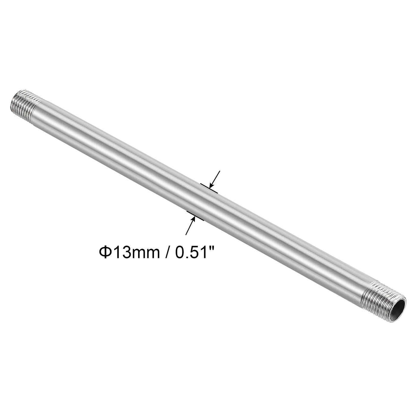 Harfington 304 Stainless Steel Pipe Fitting Male Thread Length Coupler for Extending Pipes