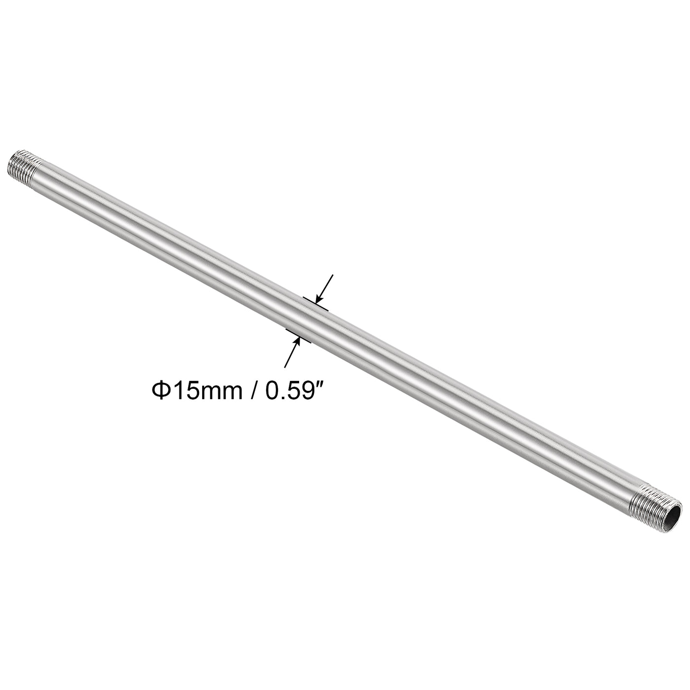 Harfington 304 Stainless Steel Pipe Fitting Male Thread Length Coupler for Extending Pipes