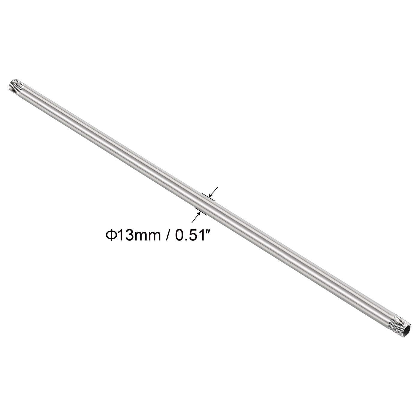 Harfington 304 Stainless Steel Pipe Fitting Male Thread Length Coupler for Extending Pipes