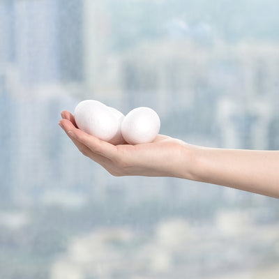 Harfington Egg Foam Ball Polystyrene Solid Ball for Eggs Decoration, Crafts and Handmade
