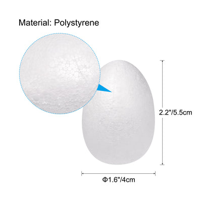 Harfington Eierschaumball, solide Polystyrol-Kugeln für Eier, Dekoration, Basteln, handgefertigt