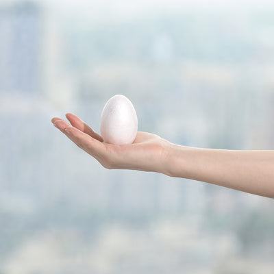 Harfington Egg Foam Ball Polystyrene Solid Ball for Eggs Decoration, Crafts and Handmade