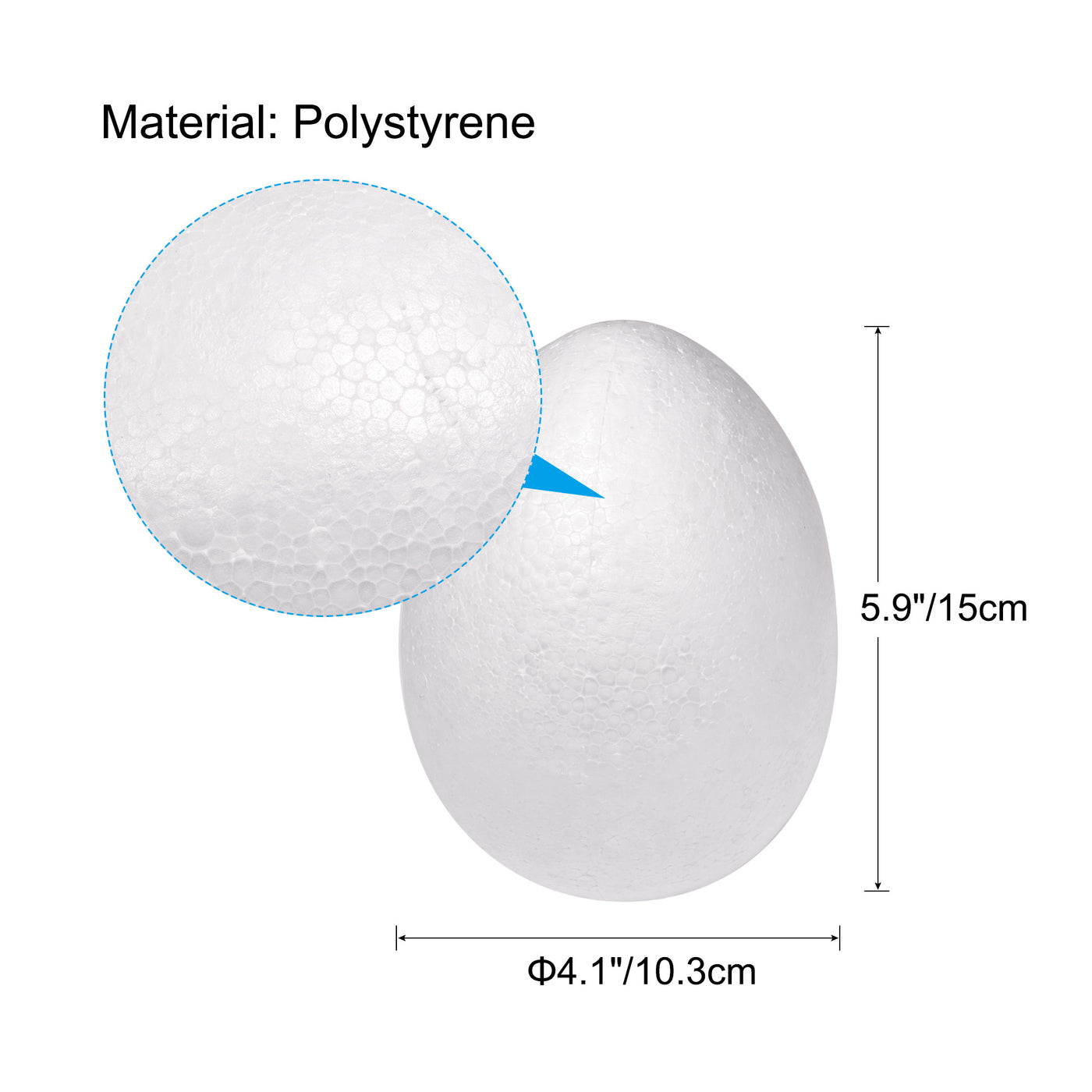 Harfington Eierschaumball, Polystyrol-Vollkugeln für Dekoration, Kunsthandwerk und Handarbeit