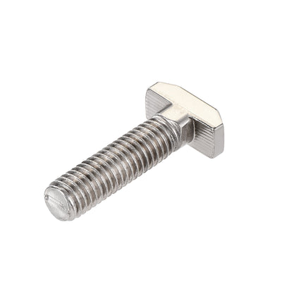 Harfington M8x30mm T-Slot Drop-in Stud Sliding Bolt Screw Carbon Steel for 40 Series Aluminum Profile 5pcs