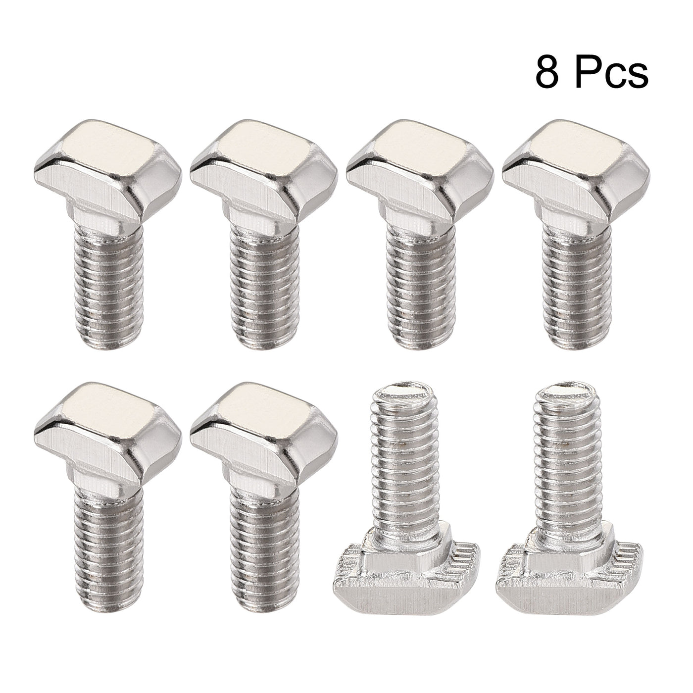 Harfington M5x12mm T-Slot Drop-in Stud Sliding Bolt Screw Carbon Steel for 20 Series Aluminum Profile 8pcs