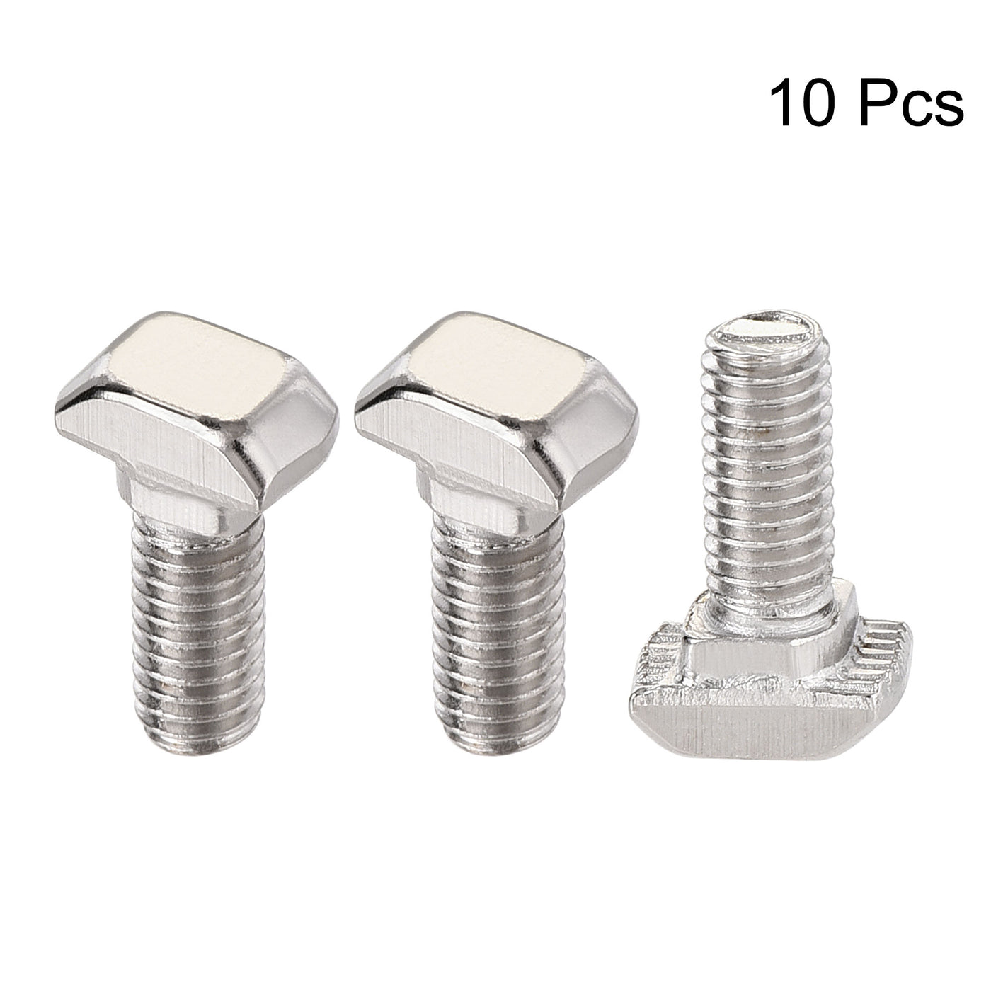 Harfington M5x12mm T-Slot Drop-in Stud Sliding Bolt Screw Carbon Steel for 20 Series Aluminum Profile 10pcs