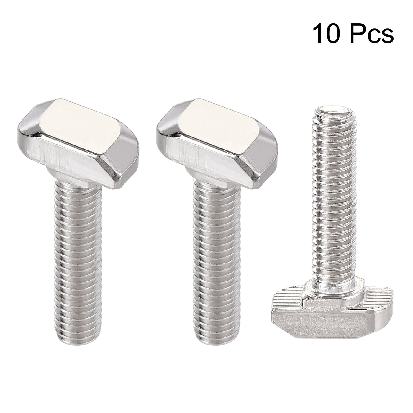 Harfington M6x25mm T-Slot Drop-in Stud Sliding Bolt Screw Carbon Steel for 30 Series Aluminum Profile 10pcs