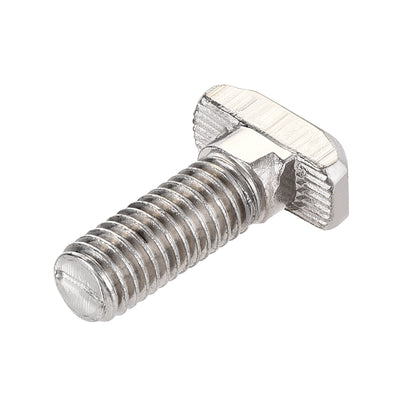 Harfington M8x25mm T-Slot Drop-in Stud Sliding Bolt Screw Carbon Steel for 40 Series Aluminum Profile 5pcs