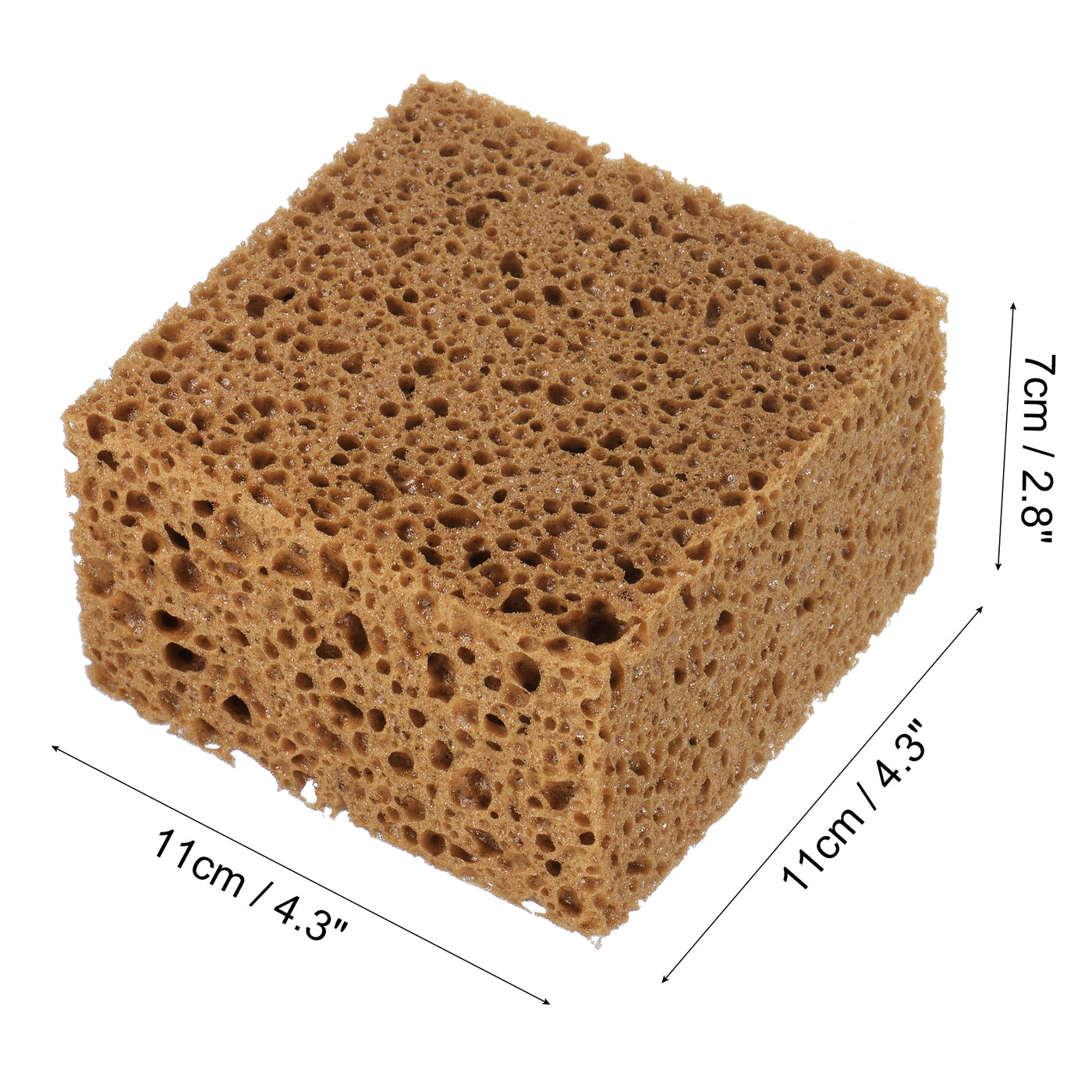 Harfington Knockdown Texture Sponge 4.3"x4.3" Faux Sponge Painting Supplies Drywall Patch Wall Ceiling Texturing Light Brown