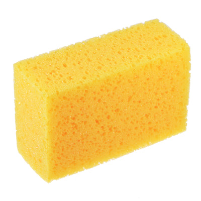 Harfington Knockdown Texture Sponge 6.3"x3.9" Faux Sponge Painting Supplies Drywall Patch Wall Ceiling Texturing Yellow 2Pcs