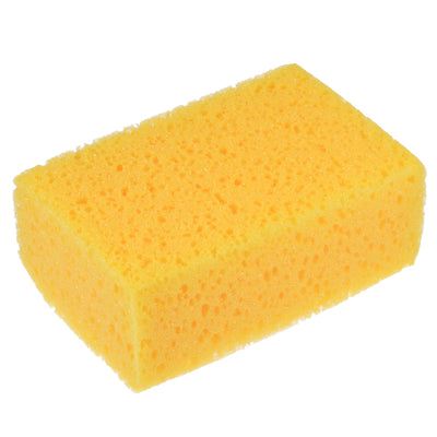 Harfington Knockdown Texture Sponge 6.3"x3.9" Faux Sponge Painting Supplies Drywall Patch Wall Ceiling Texturing Yellow 2Pcs