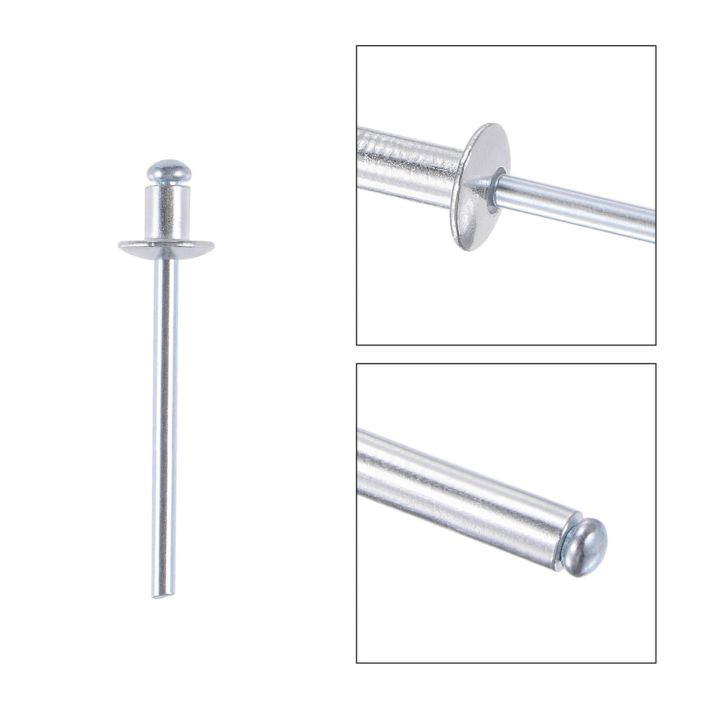 Harfington Blind Rivets, Aluminum Pull Rivets Core Decoration Rivets for Ships