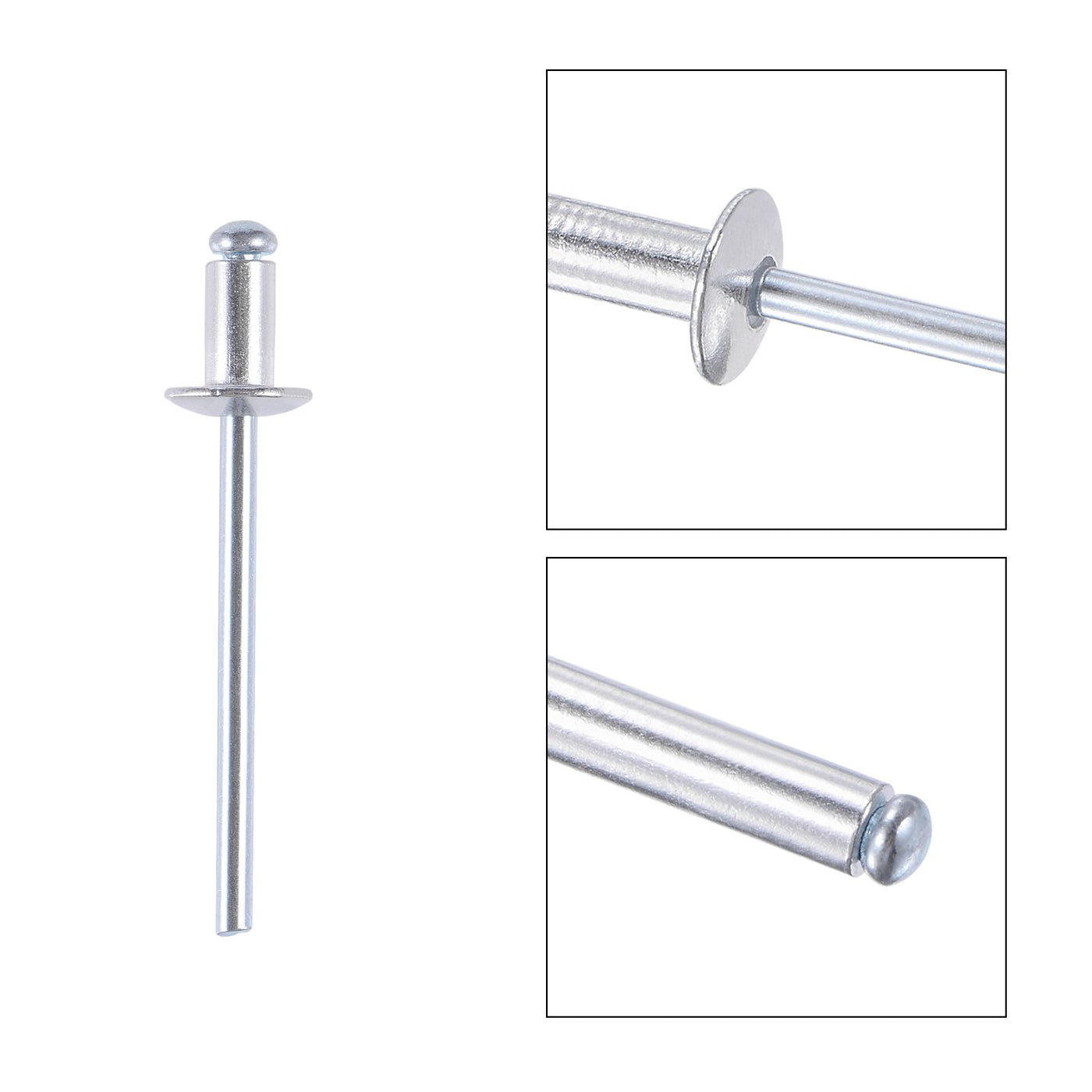 Harfington Blind Rivets, Aluminum Pull Rivets Core Decoration Rivets for Ships