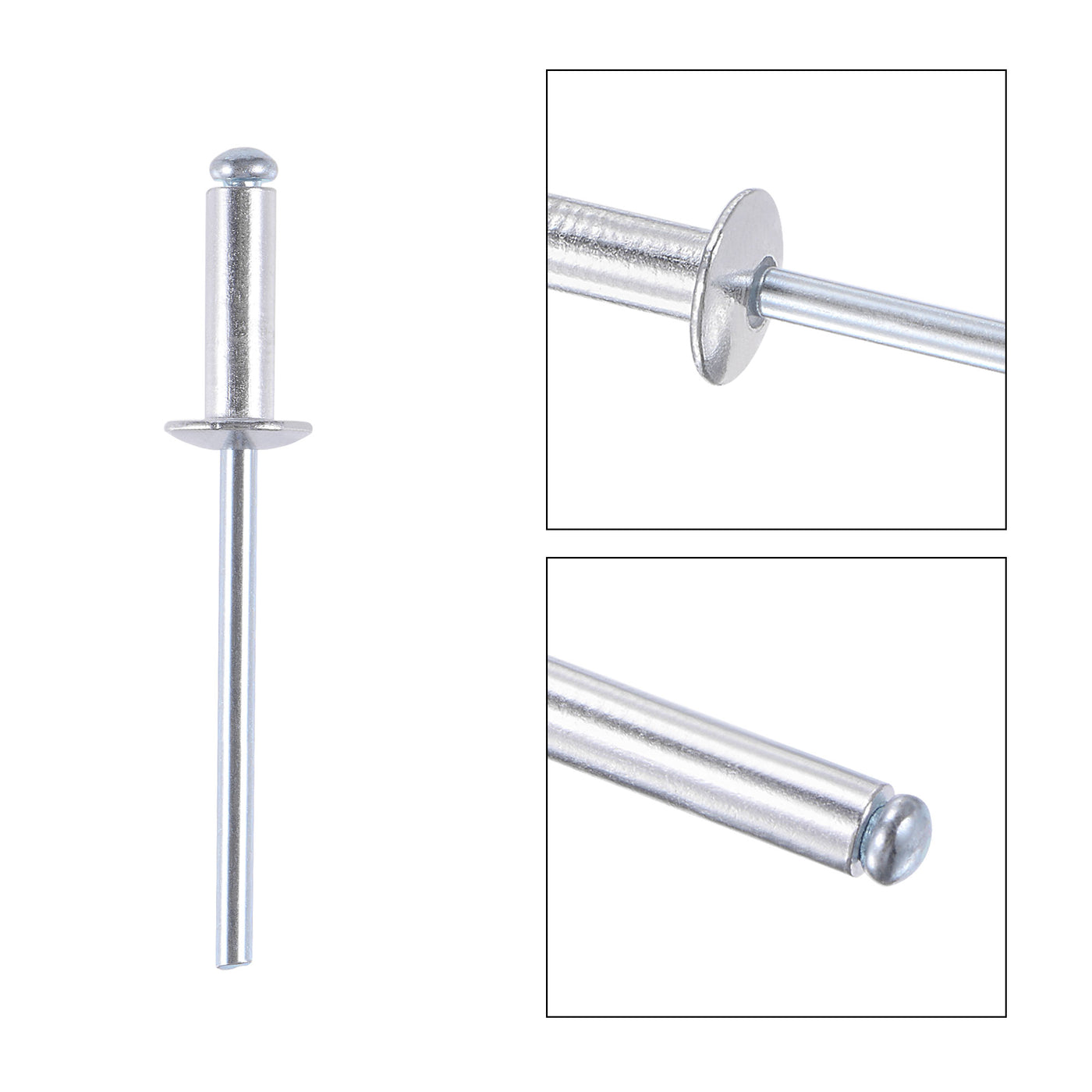 Harfington Blind Rivets, Aluminum Pull Rivets Core Decoration Rivets for Indoor and Outdoor