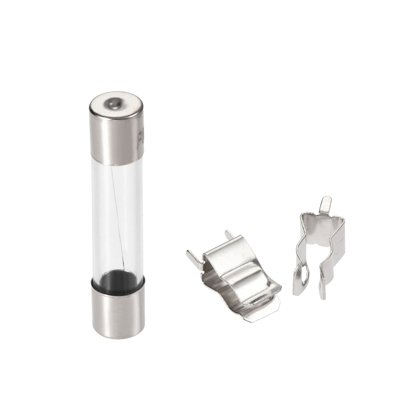 Harfington 0.5A-30A 250V 6x30mm Fast Blow 9 Value 72pcs Glass Fuses Kit with Wire and Fuse Seat