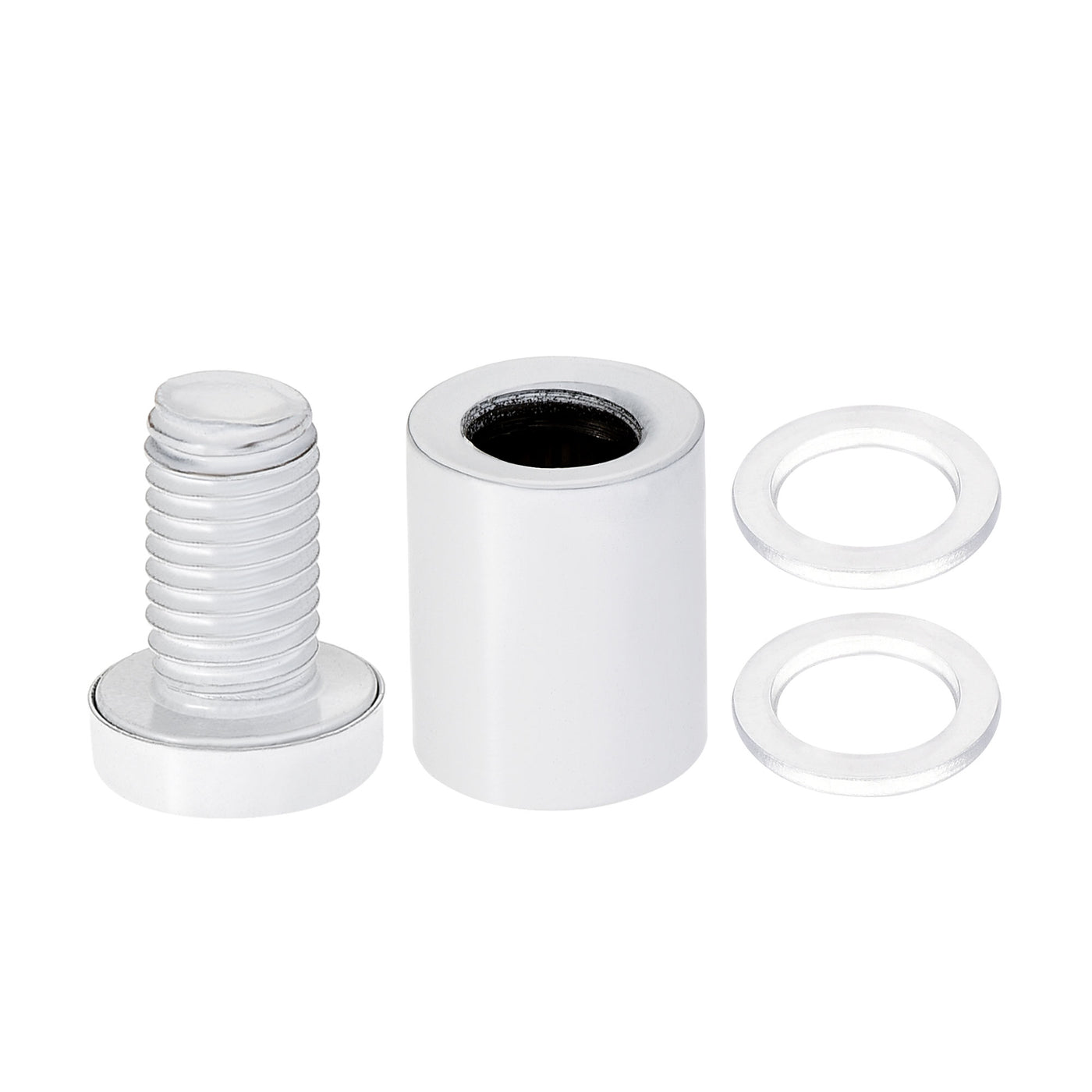 Harfington 5/8" Dia. x 1-1/16"(16x27mm) Standoff Screws Wall Mount Sign Holders Acrylic Glass Nails White 12pcs