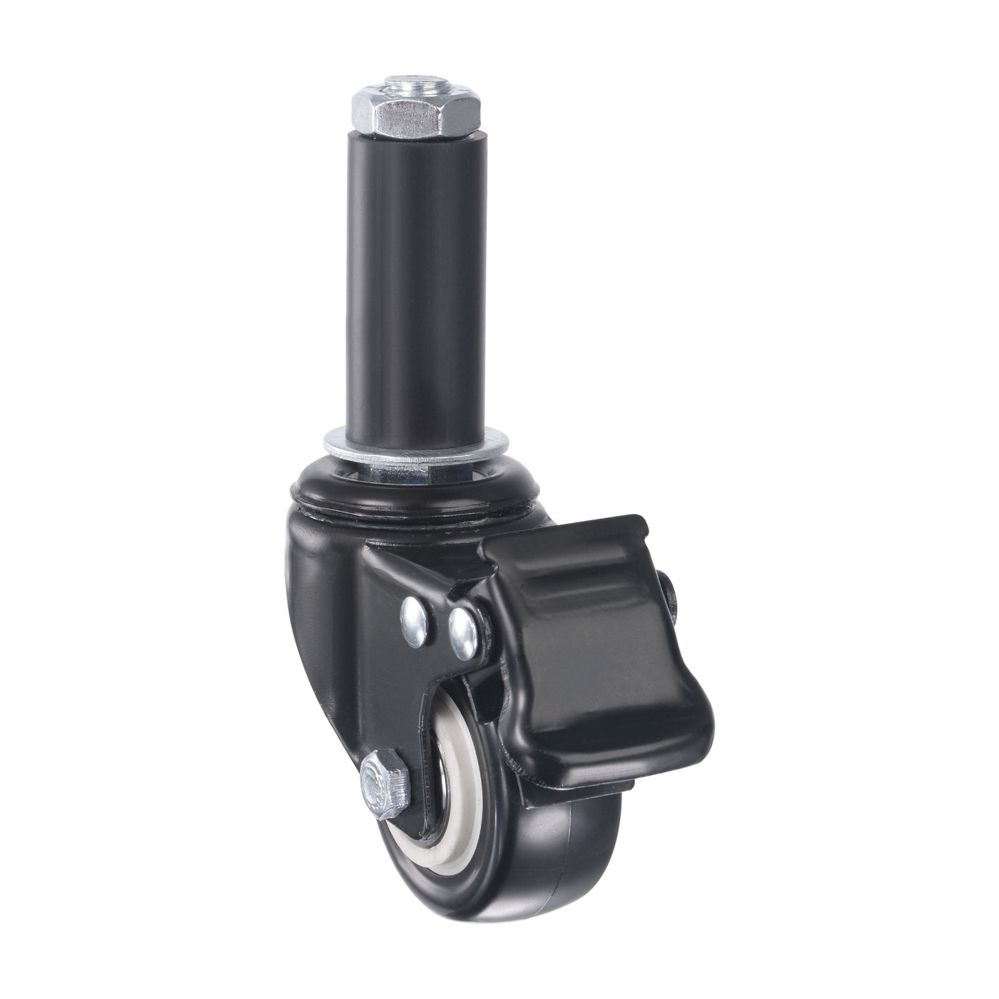 Harfington Swivel Expanding Stem Caster with Brake for Kitchen Prep Table, PVC