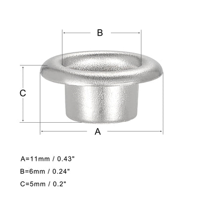 Harfington Eyelets with Washers - Iron Hollow Rivets Grommets Set