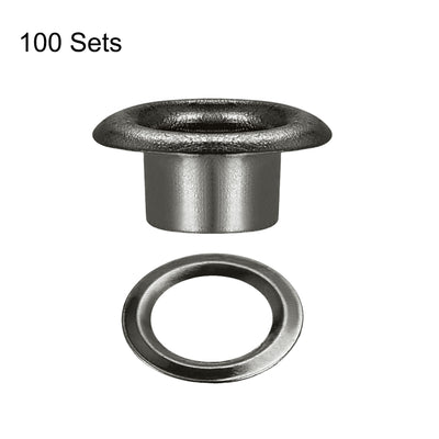 Harfington Eyelets with Washers - Iron Hollow Rivets Grommets Set