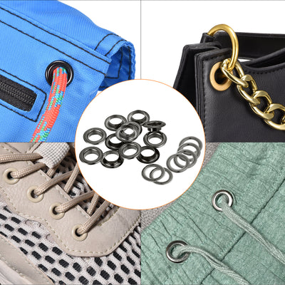 Harfington Eyelets with Washers - Iron Hollow Rivets Grommets Set