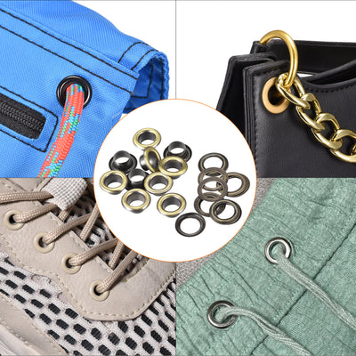 Harfington Eyelets with Washers - Iron Hollow Rivets Grommets Set